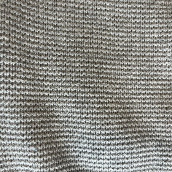 Izod Women’s L Sweater Gray Heavy Cotton Winter Pullover Tight Knit Cabincore - Picture 9 of 10